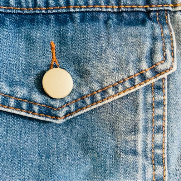 ARK NC. DENIM VEST WITH OPEN BACK AND TIES - Picture 4 of 7